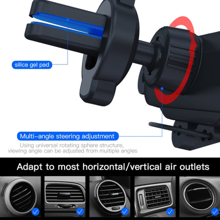 Car Air Conditioning Air Outlet Mobile Phone Holder(Black Upgrade Metal)-garmade.com