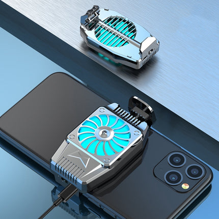 H15 Mobile Phone Radiator Semiconductor Rapid Cooling Portable Peripheral Cooling Mobile Phone Radiator Plug-in Models(Silver)-garmade.com