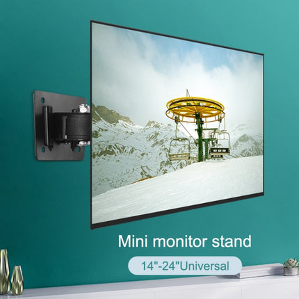 5 PCS TV Monitor Universal Stand Mini Simple Vertical Display Hanger Holder(Black)-garmade.com