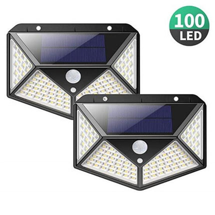 1 PCS 100 LEDs Outdoor Patio Solar Induction Wall Light Adjustable Balcony Garden Lighting Small Street Light-garmade.com