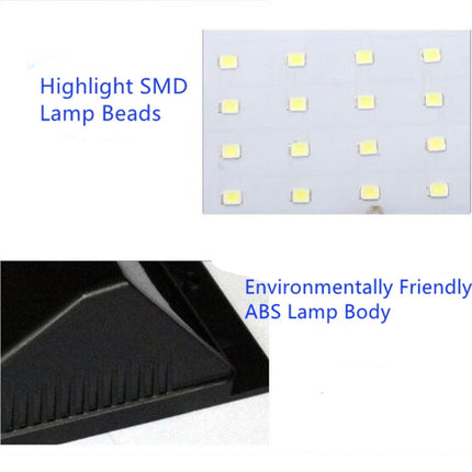 1 PCS 100 LEDs Outdoor Patio Solar Induction Wall Light Adjustable Balcony Garden Lighting Small Street Light-garmade.com