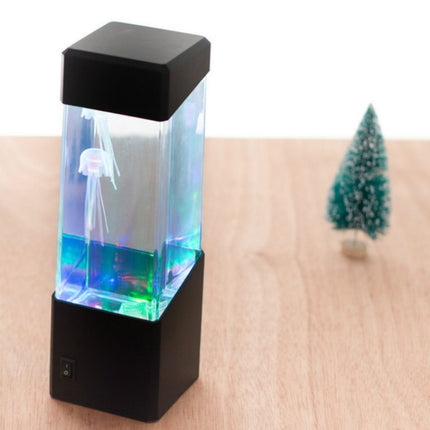 LED Jellyfish Creative Atmosphere Night Light Home Decoration(Jellyfish)-garmade.com