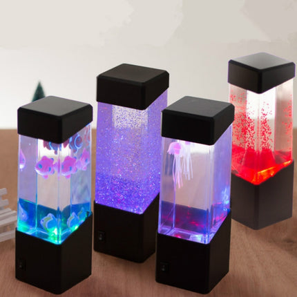 LED Jellyfish Creative Atmosphere Night Light Home Decoration(Jellyfish)-garmade.com