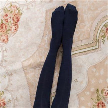 Cute Cartoon Stereo Cat Cotton Knee Socks Stockings Tube Thigh Socks(Navy Blue)-garmade.com