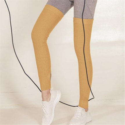 Yoga Leggings Stockings Winter Adult Sports Socks Warm Wool Socks(Yellow)-garmade.com