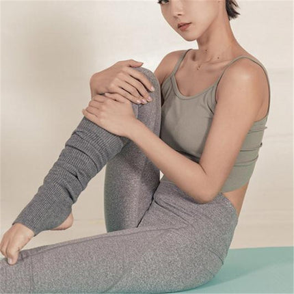 Yoga Leggings Stockings Winter Adult Sports Socks Warm Wool Socks(Grey)-garmade.com