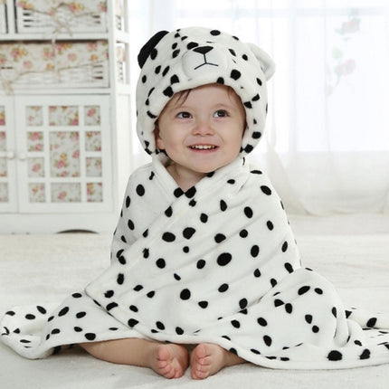Baby Animal Shape Hooded Cape Bath Towel, Size:100×75cm(Big-Eyed Yellow Duck)-garmade.com