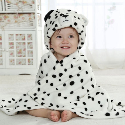 Baby Animal Shape Hooded Cape Bath Towel, Size:100×75cm(Blue Dog)-garmade.com