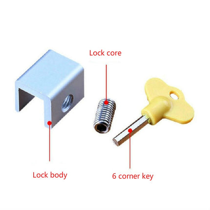Child Safety Guard Anti-Theft Door Window Stopper, Specifications:Double Hole-garmade.com