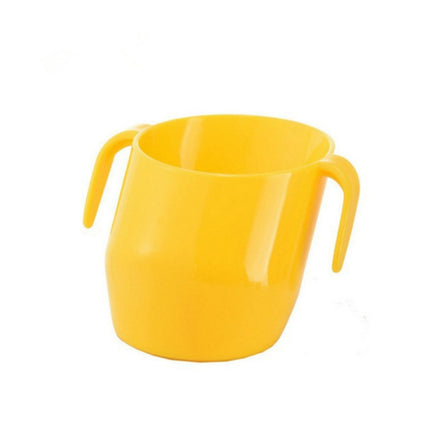 Baby Drinking Mouthwash Learning Cup Oblique Mouth Child Drinking Training Cup(Lemon Yellow)-garmade.com
