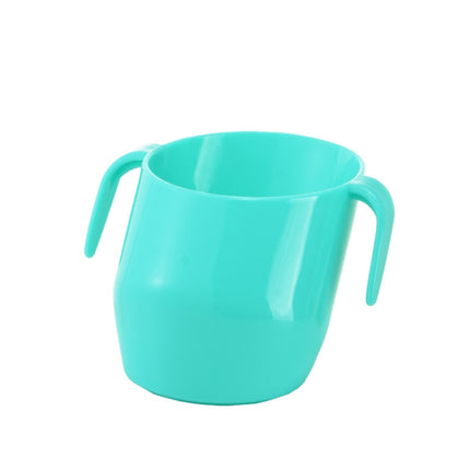 Baby Drinking Mouthwash Learning Cup Oblique Mouth Child Drinking Training Cup(Mint Green)-garmade.com