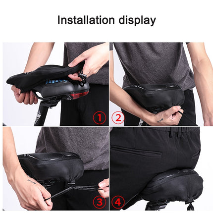 WHEEL UP Mountain Bike Cushion Cover Thicken and Comfortable Soft Bike Widen Sponge Cushion Cover for Four Seasons(L)-garmade.com
