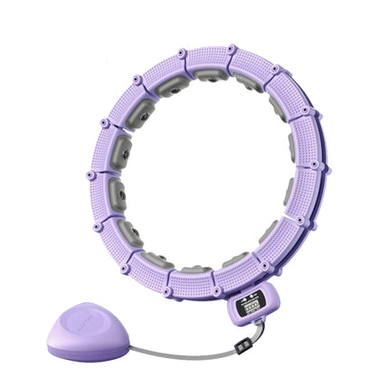 Smart Abdominal Ring Waist Trainer Magnet Massage Loss Weight Exercise Equipment Purple(18 Knots)-garmade.com