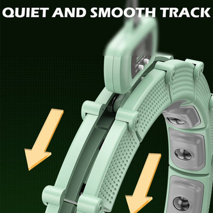 Smart Abdominal Ring Waist Trainer Magnet Massage Loss Weight Exercise Equipment Green(18 Knots)-garmade.com