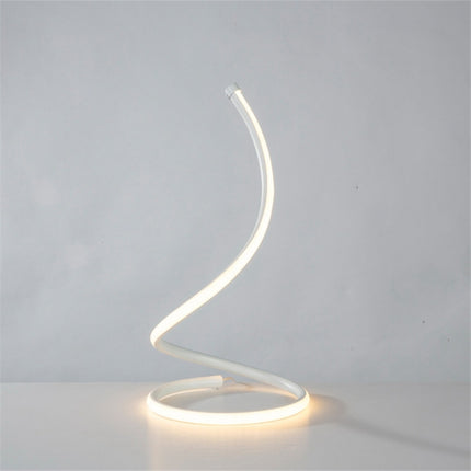 LED Spiral Table Lamp Home Living Room Bedroom Decoration Lighting Bedside Light, Specifications:US Plug(Gold)-garmade.com