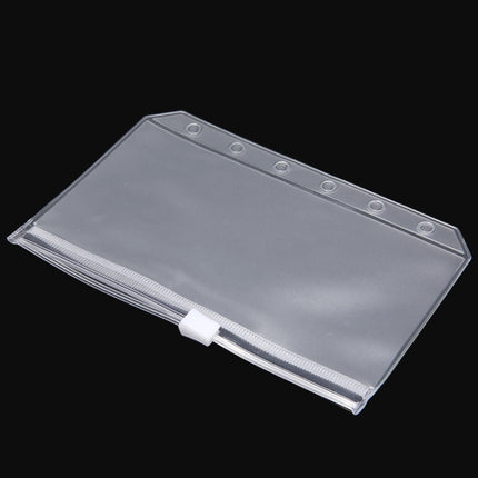 3 PCS Bill Bag Business Card Pull-edge Loose-leaf Pocket Insert PVC Zipper Storage Bag A5 L-garmade.com