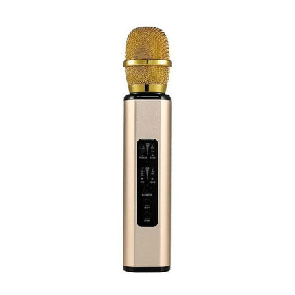 K6 Portable Inner Magnetic Dual Speaker Bluetooth Phone Computer Microphone(Gold)-garmade.com