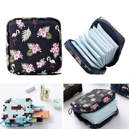 Girl Heart Aunt Towel Portable Large Capacity Storage Bag(Flamingo)-garmade.com