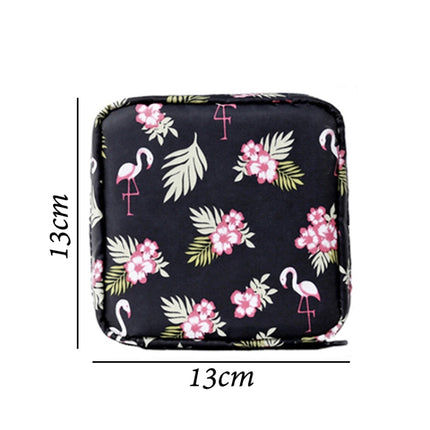 Girl Heart Aunt Towel Portable Large Capacity Storage Bag(Navy Brown)-garmade.com