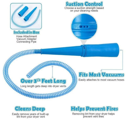 Cleaning Cleaner Head Vacuum Pipe for Washing Machine(Blue)-garmade.com