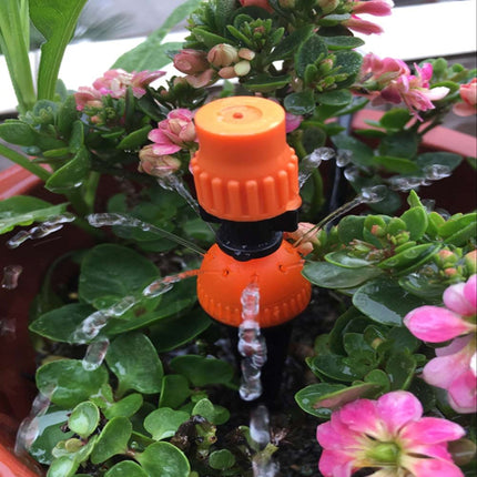 Gardening Adjustable Equipment Micro-Spray Drip Irrigation Atomizing Sprinkler Automatic Watering Device, Size:21cm(Orange)-garmade.com