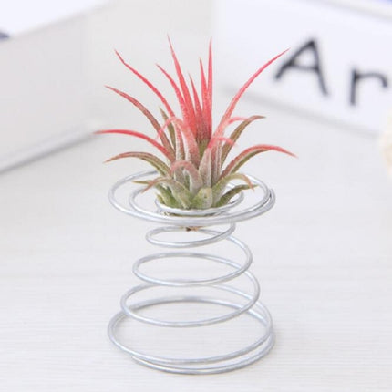 2 PCS Air Aluminum Wire Pineapple Rooting Holder Spring Base, Size:5.2×5.35×6cm(Silver)-garmade.com