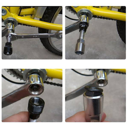 Bicycle Bottom Bracket Tool Crank Remover Crankset Removal Kit(Black)-garmade.com