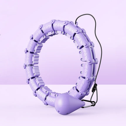 Smart Thin Waist Ring Women Will Not Fall Off Detachable Abdominal Ring Fitness Equipment, Size: 21 Knots(Purple)-garmade.com