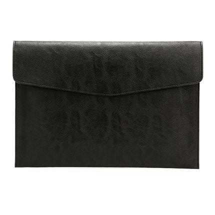 PU Leather Litchi Pattern Sleeve Case For 14 Inch Laptop, Style: Single Bag ( Black-garmade.com