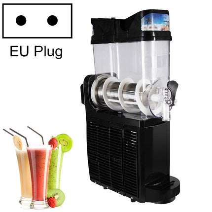 Single Cylinder Snow Melting Machine Large Capacity Smoothie Machine Milk Tea Shop Desktop Slush Fruit Juice Machine, Plug Standard:EU Plug(Black)-garmade.com