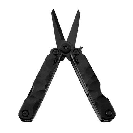 10 in 1 Outdoor Camping Survival Tool Foldable Multifunctional Pocket Scissors(Black)-garmade.com
