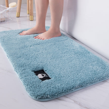 Bathroom Toilet Absorbent Bath Mat Carpet Bedroom Non-slip Foot Pad, Size:40x60cm(Light blue)-garmade.com