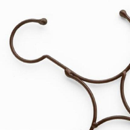 Multi-Circle Hook Hanging Hanging Scarf Belt Scarf Tie Hanger Rack, Size:50.5x20.5cm(Bronze)-garmade.com