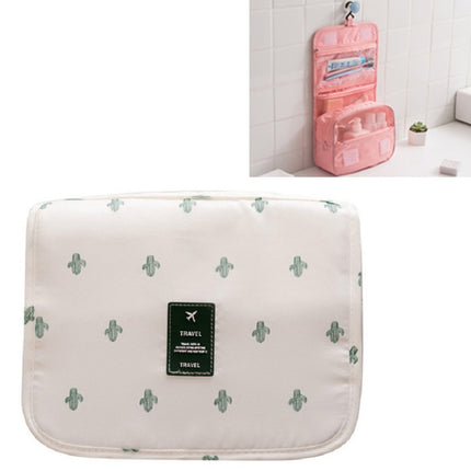 Travel Large-Capacity Storage Portable Portable Waterproof Cosmetic Wash Storage Bag, Size:24 × 20 × 9.5 cm(White)-garmade.com