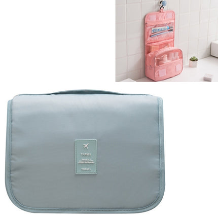 Travel Large-Capacity Storage Portable Portable Waterproof Cosmetic Wash Storage Bag, Size:24 × 20 × 9.5 cm(Blue)-garmade.com