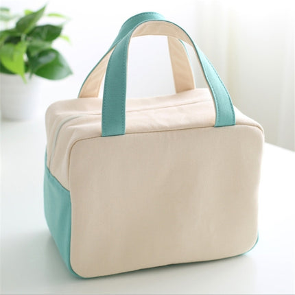 Portable Aluminum Foil Lunch Box Bag Cartoon Thick Insulation Bag Canvas Lunch Bag(Black)-garmade.com