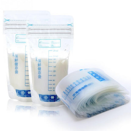 30 PCS 250ml Milk Storage Bag Fresh Breast Milk Storage Bag(Transparent)-garmade.com