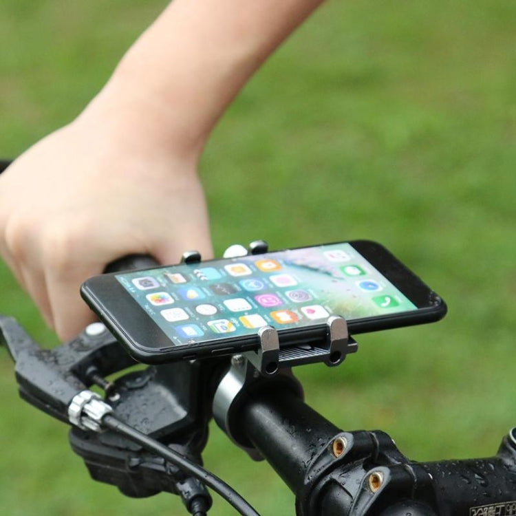 G-81 Bicycle Aluminum Alloy Mobile Phone Navigation Bracket Riding Equipment(Red)-garmade.com