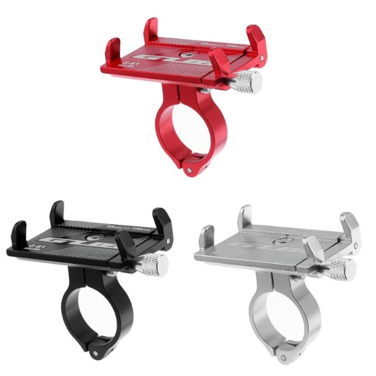 G-81 Bicycle Aluminum Alloy Mobile Phone Navigation Bracket Riding Equipment(Red)-garmade.com