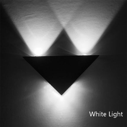 9W LED Triangle Wall Light Interior Corridor Aisle Lights(White Light)-garmade.com