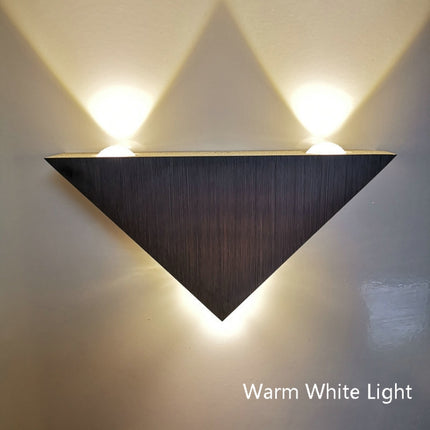 9W LED Triangle Wall Light Interior Corridor Aisle Lights(Warm White Light)-garmade.com