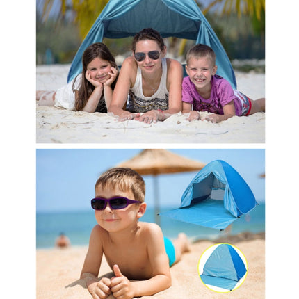 With Curtain Automatic Instant Pop Up Tent Potable Beach Tent, Size: 150x165x110cm(Green)-garmade.com