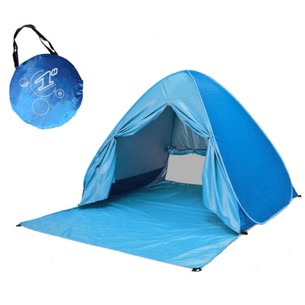 With Curtain Automatic Instant Pop Up Tent Potable Beach Tent, Size: 200x165x130cm(Blue)-garmade.com