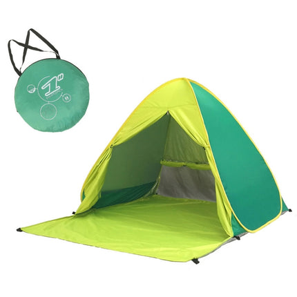 With Curtain Automatic Instant Pop Up Tent Potable Beach Tent, Size: 200x165x130cm(Green)-garmade.com