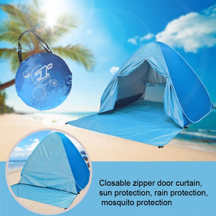 With Curtain Automatic Instant Pop Up Tent Potable Beach Tent, Size: 200x165x130cm(Green)-garmade.com