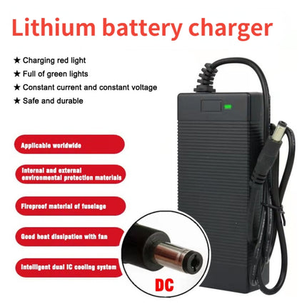 JN-84W-420200 42V 2A Scooter Lithium Battery Charger, UK Plug(DC 5.5 x 2.5mm)-garmade.com