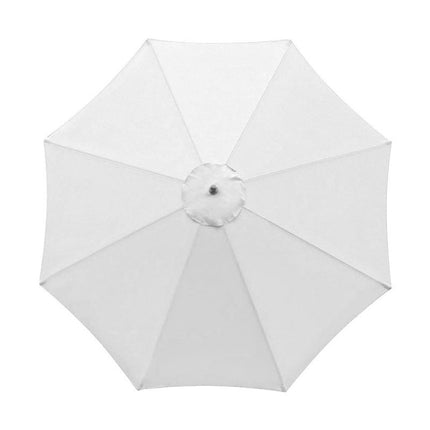 Polyester Parasol Replacement Cloth Round Garden Umbrella Cover, Size: 3m 8 Ribs(Creamy-white)-garmade.com