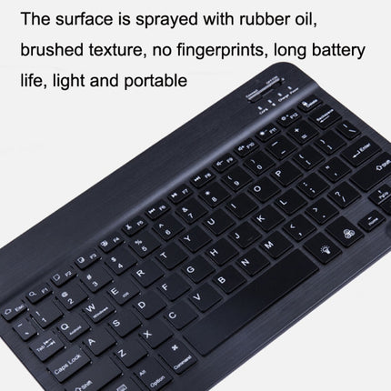 10 Inch RGB Colorful Backlit Bluetooth Keyboard And Mouse Set For Mobile Phone / Tablet(Black)-garmade.com