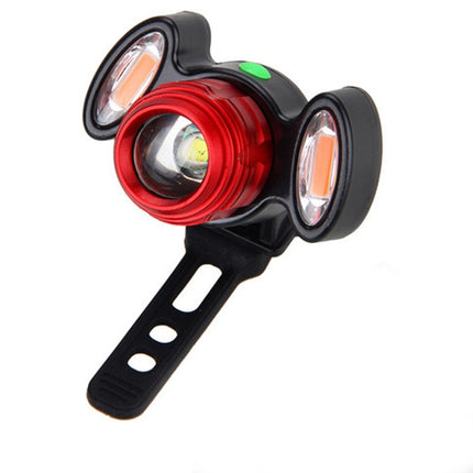 Bicycle Headlight Mountain Bike USB Charging Warning Light(Red)-garmade.com