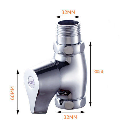 Copper Body Quick Opening Flush Valve Squatting Toilet Flush Valve, Style:Large Body 1 Inch-garmade.com